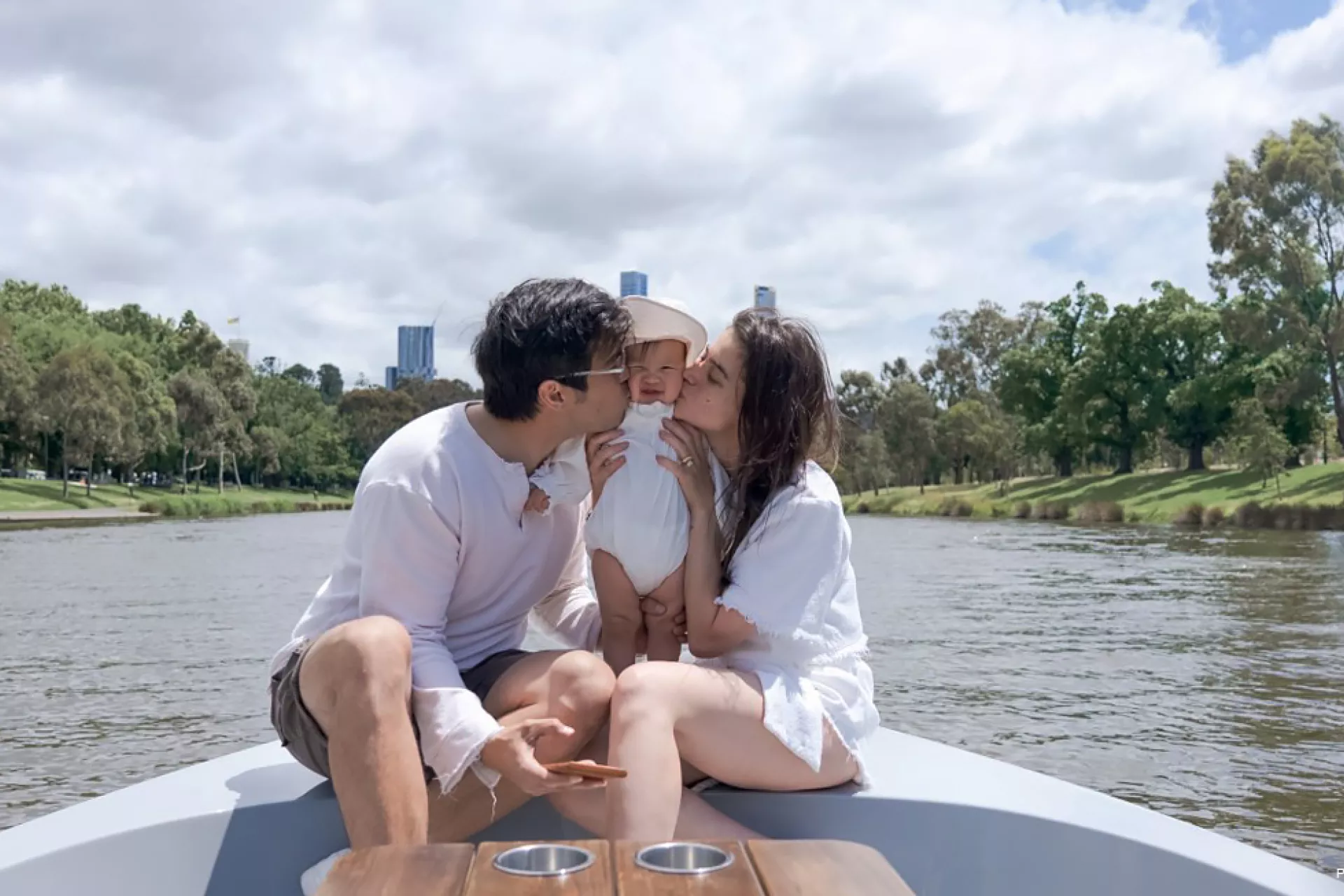 UNICEF Goodwill Ambassador Anne Curtis and her family