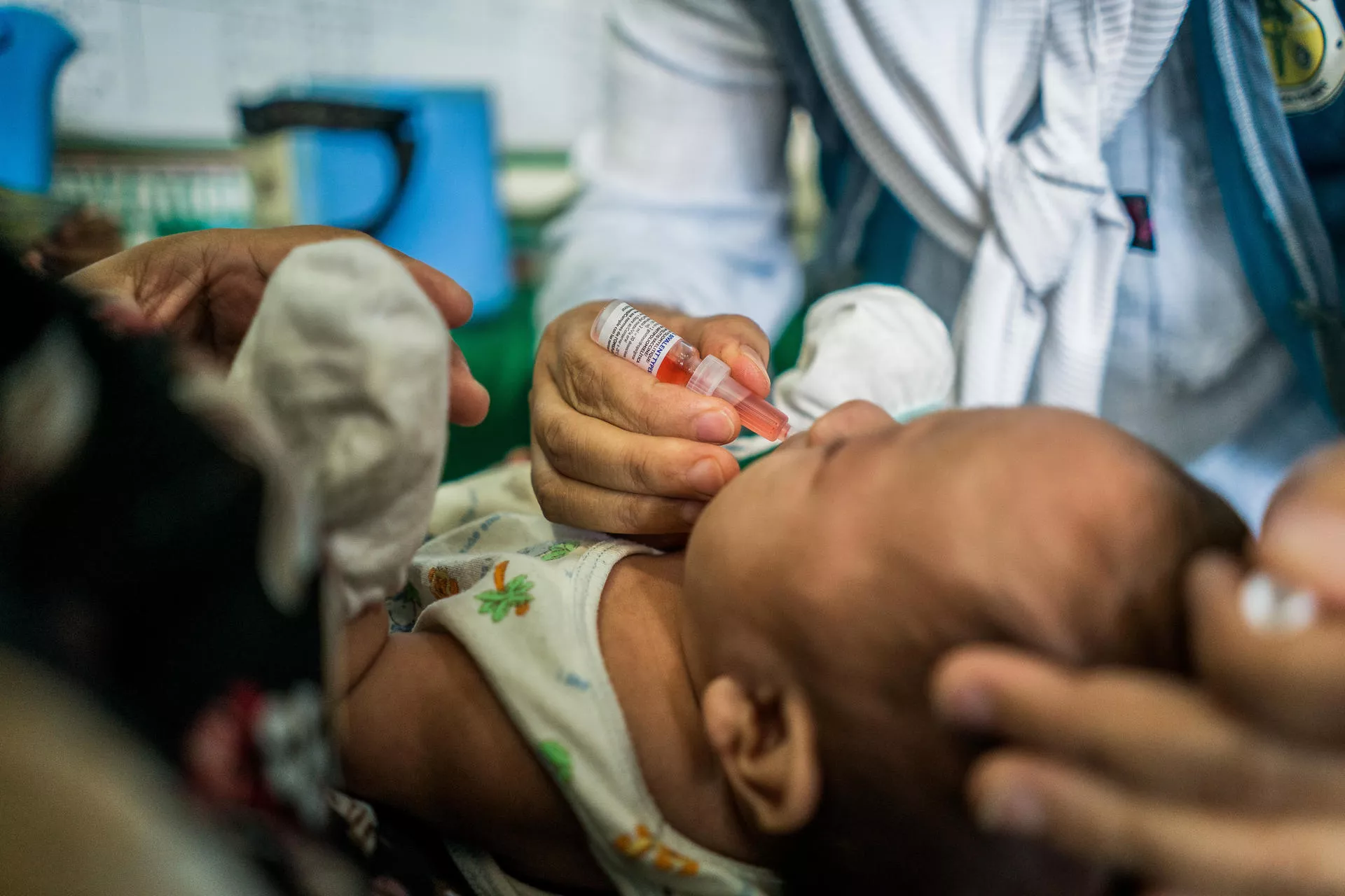 Vaccinating child