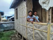 Children at their home