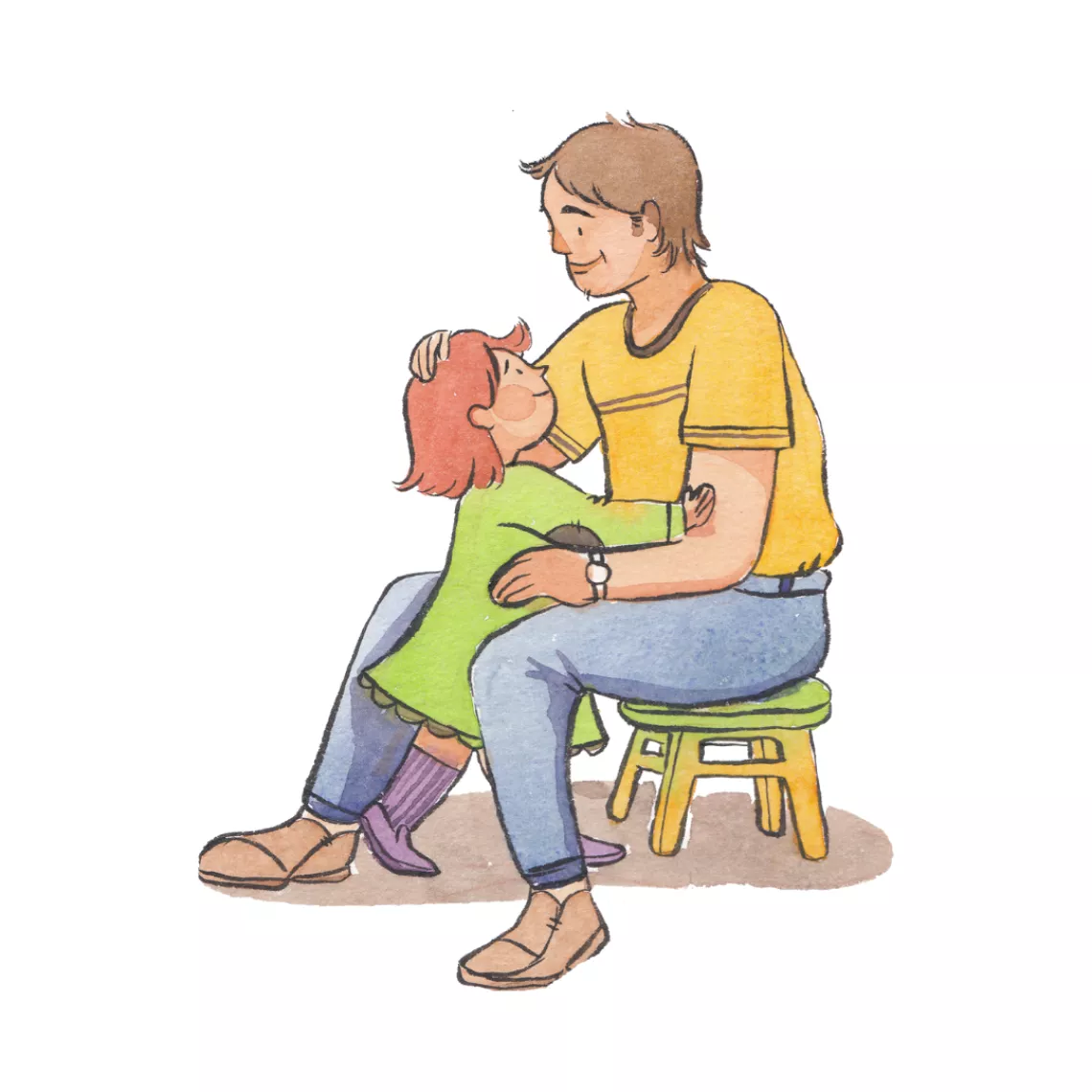 Father and daughter