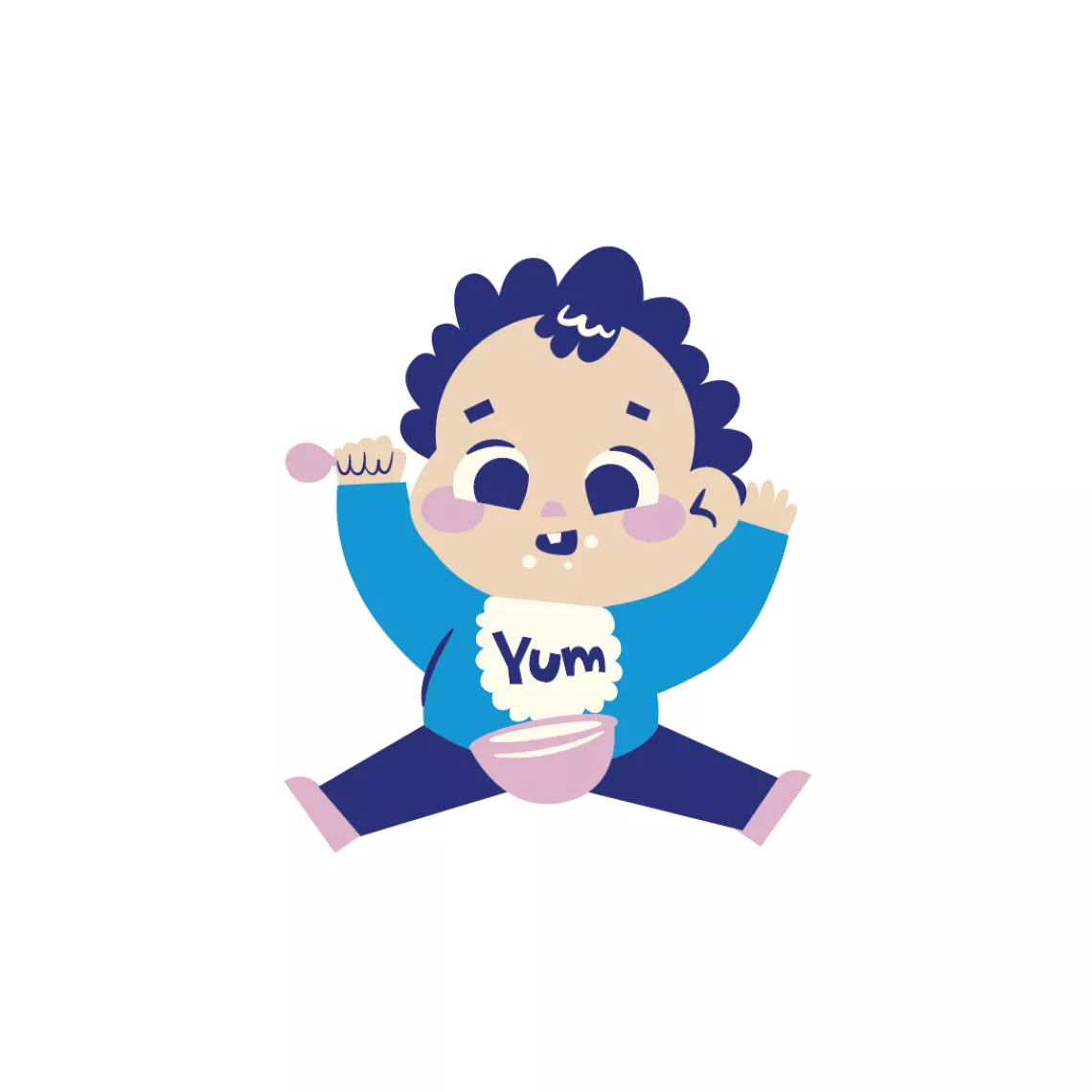 Toddler eating