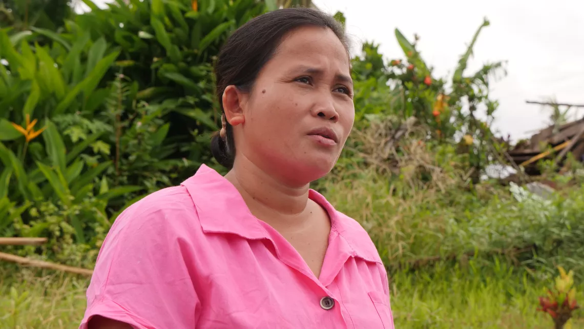 Daisy Jumandos, a mother of four from Bgy. Magsaysay