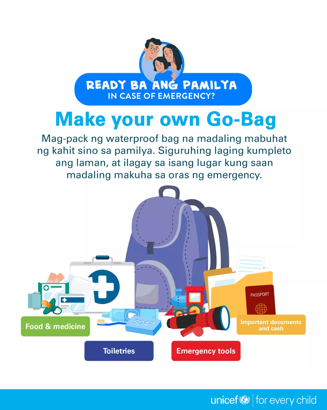 Make your own Family Go Bag
