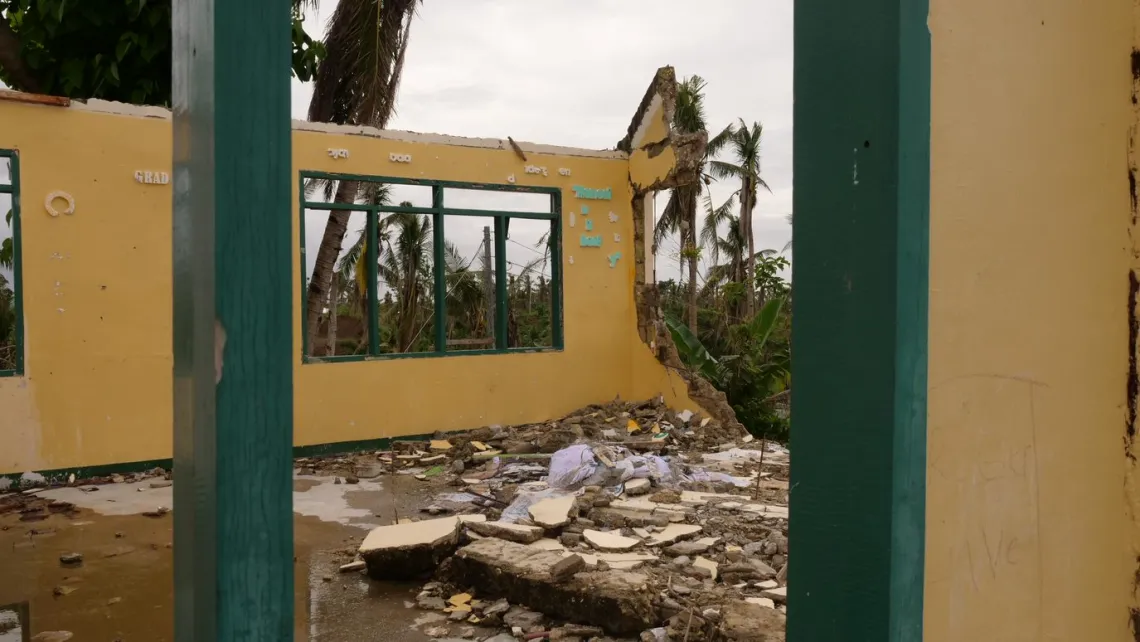Bgy. Magsaysay elementary school after Super Typhoon Odette