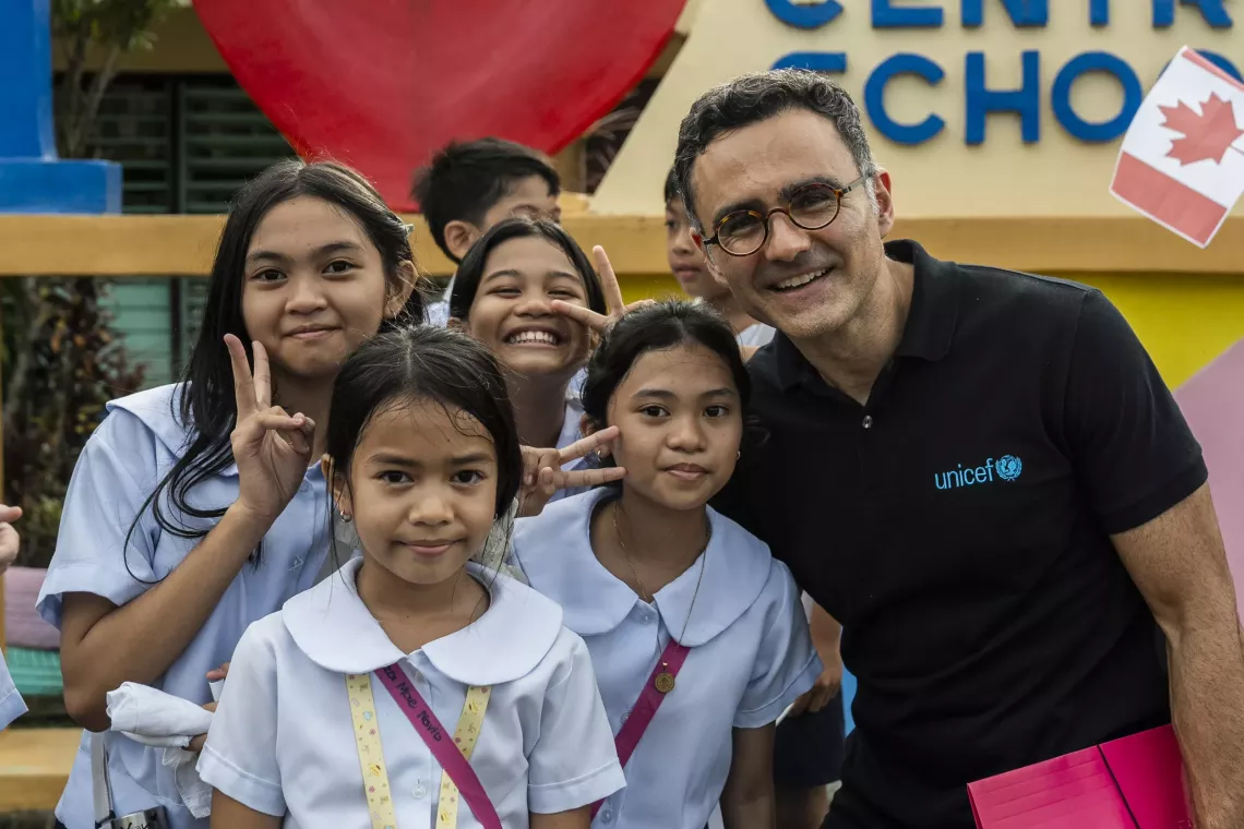 Behzad with children