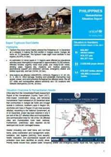 Cover of Typhoon Rai/Odette SitRep 1