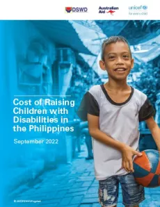 Report cover: Cost of raising children with disabilities in the Philippines