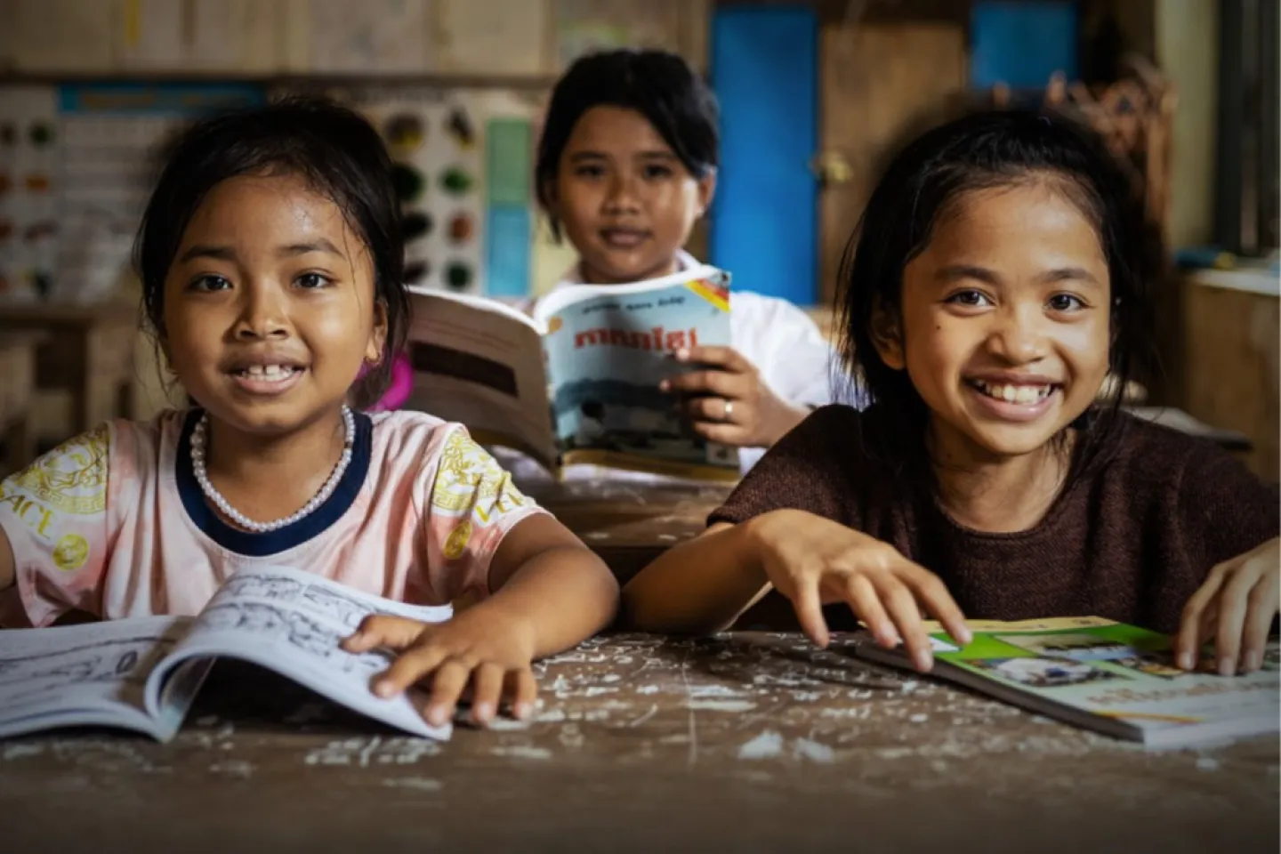 Young children in a classroom
