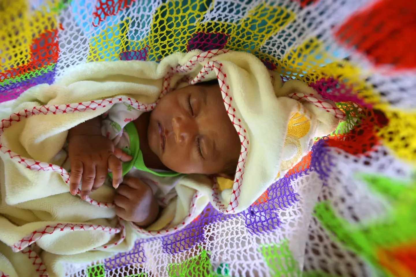 A sleeping baby.