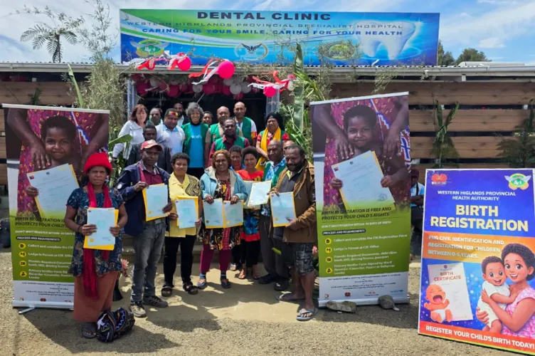 Birth certificates issued to newborns for the first time at Mount Hagen Provincial Hospital