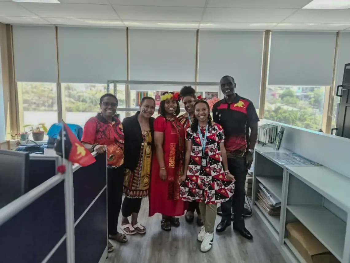Julianna with UNICEF Nutrition Team