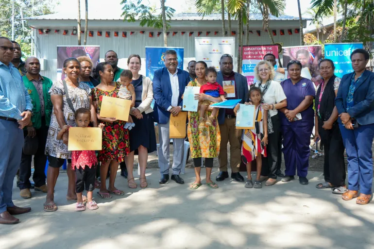 Launch birth registration campaign in PNG