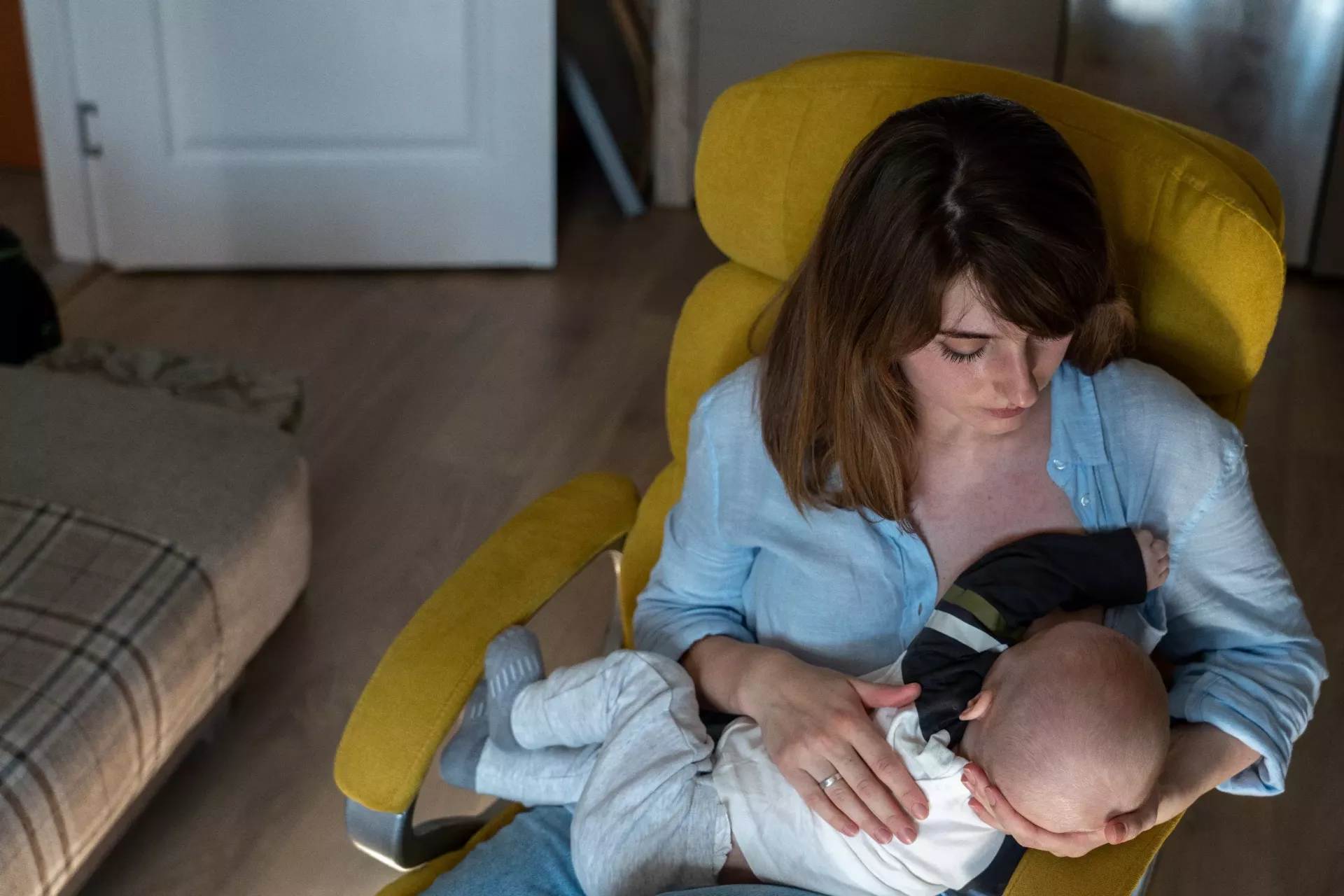 Mother breastfeeding her child