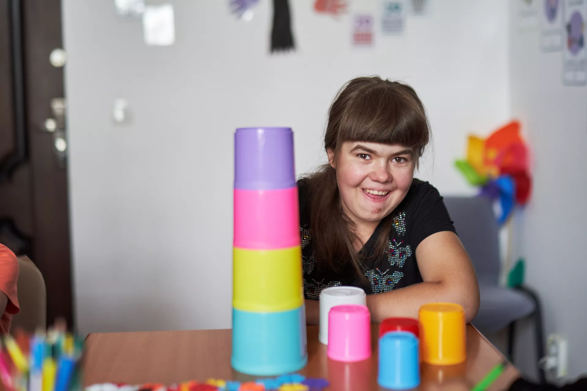 Andreea la centrul comunitar integrat din Moinesti