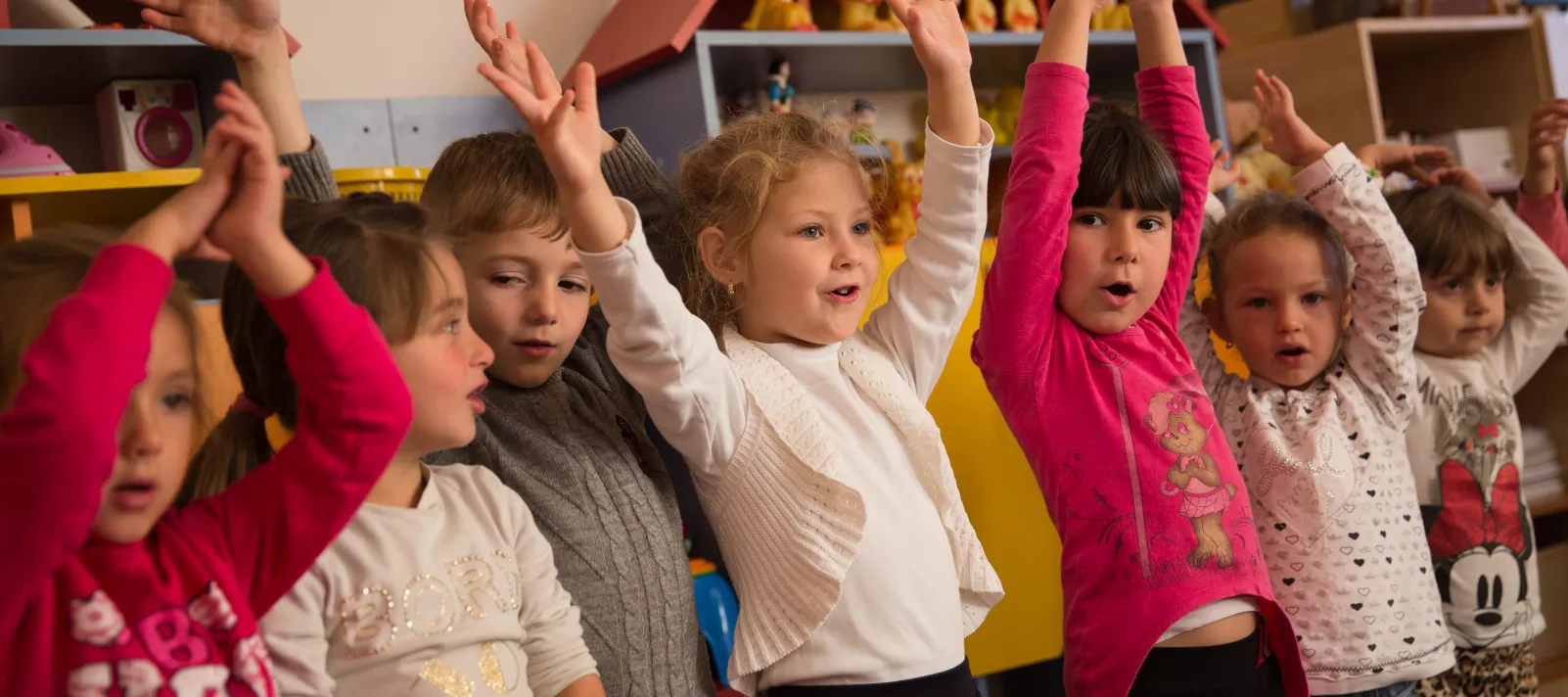 Children playing in a kindergarten part of UNICEF education programme