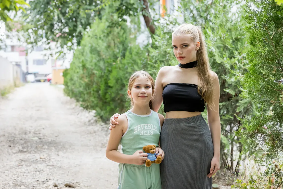 Two Ukrainian sisters
