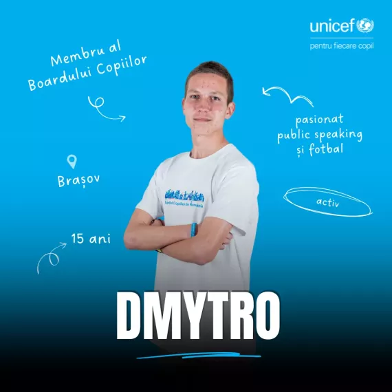 Dmytro, membru al Boardului Copiilor