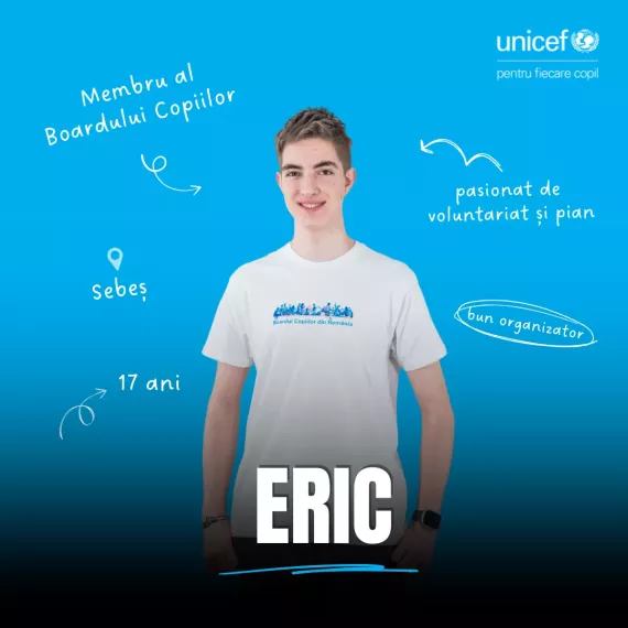 Eric, membru al Boardului Copiilor