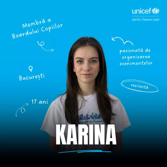 Karina, membră a Boardului Copiilor
