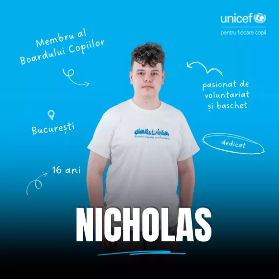 Nicholas, membru al Boardului Copiilor
