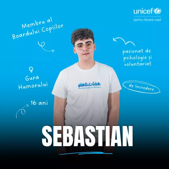Sebastian, membru al Boardului Copiilor