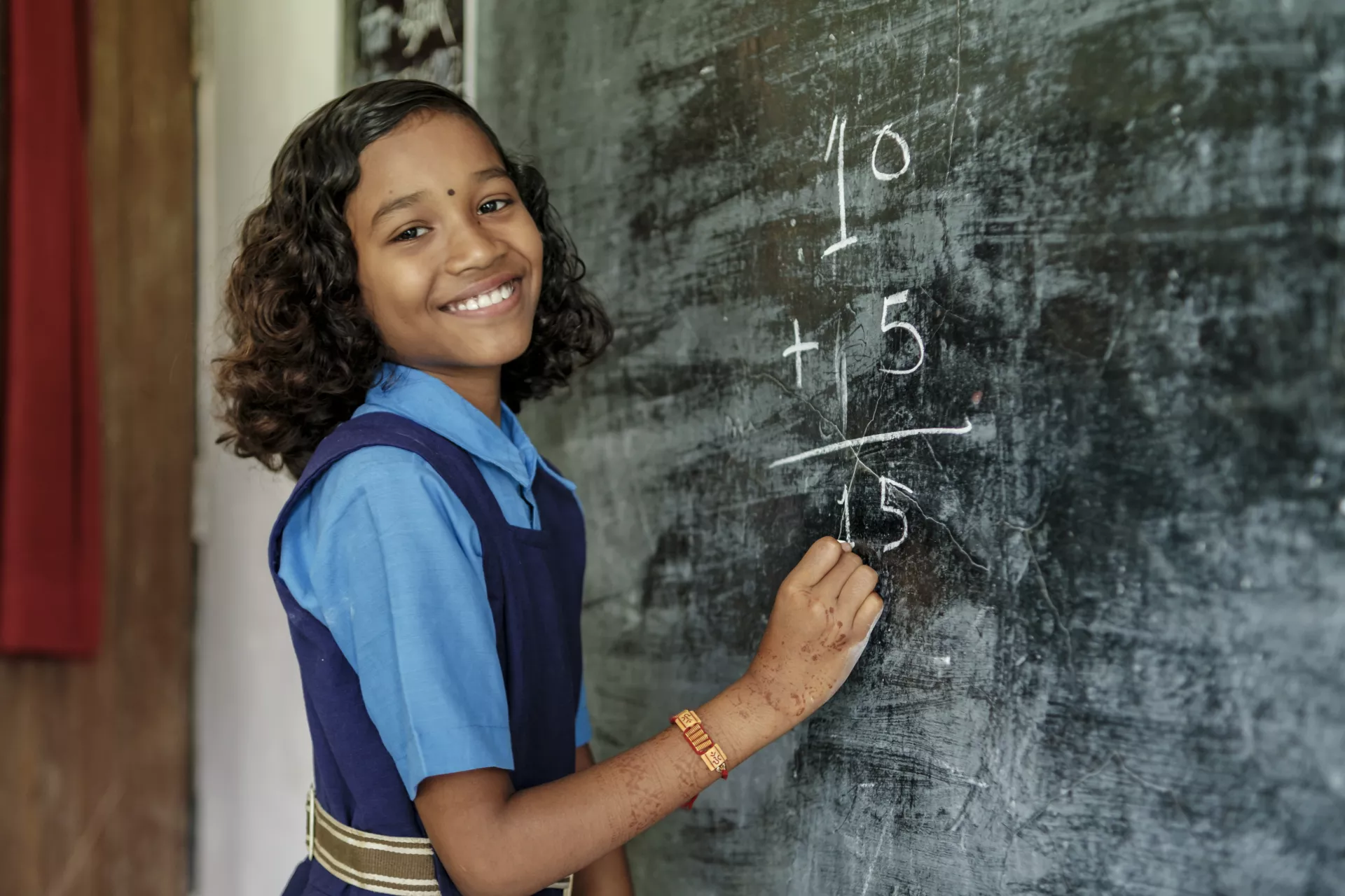 Aasha (9) at Primary school