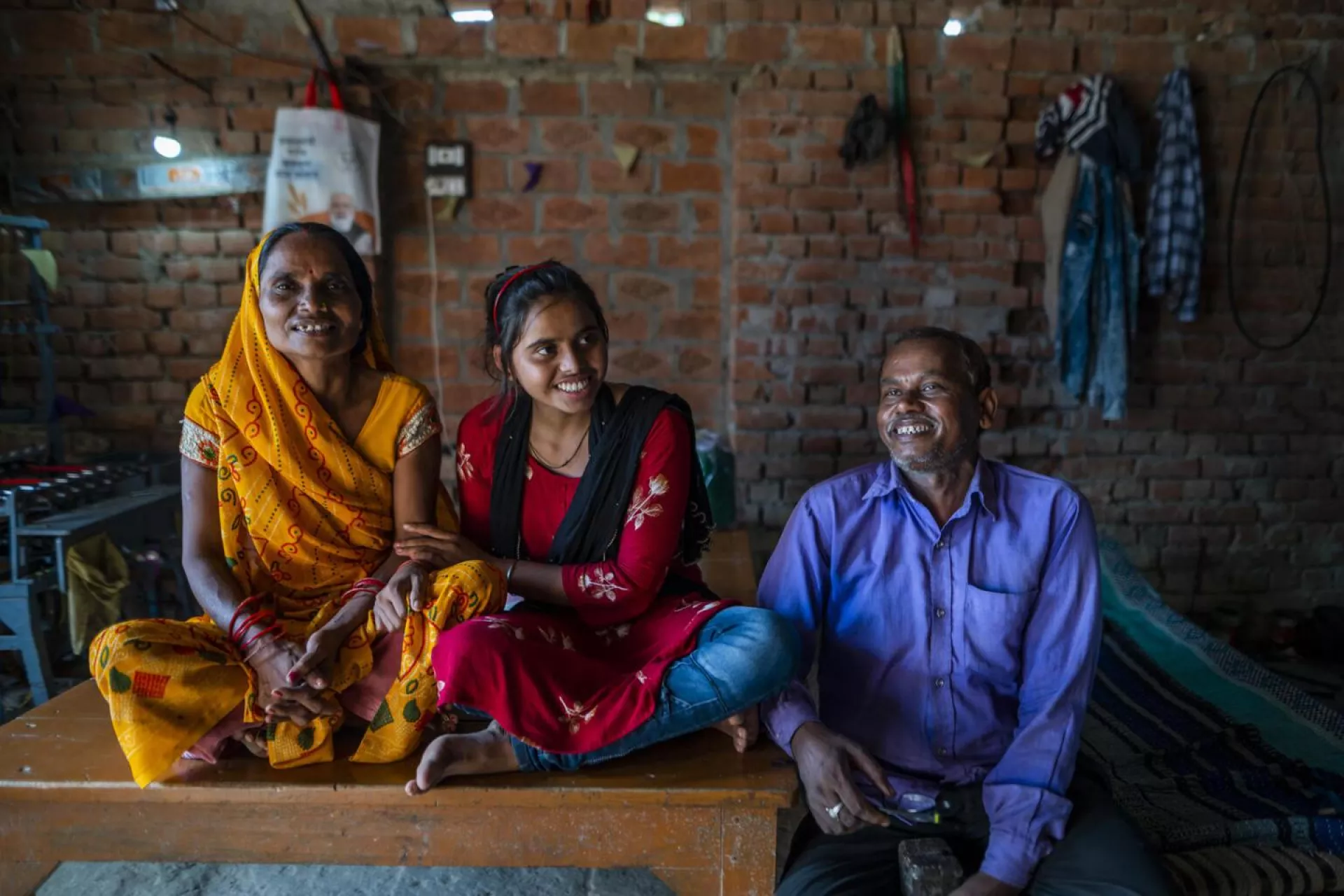 parents and daughter