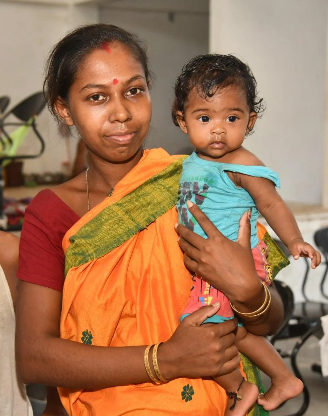 Nilamshi Das with her mother, Dulu Das