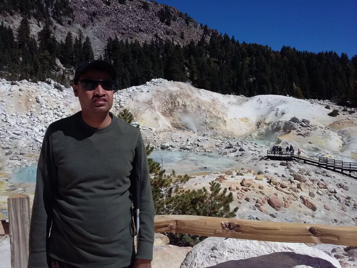 Sushil in Mount Lassen.