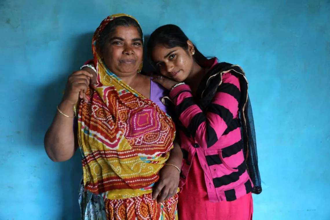 mother and daughter