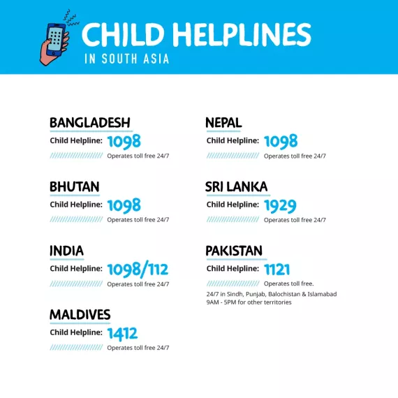 Child Helplines in South Asia