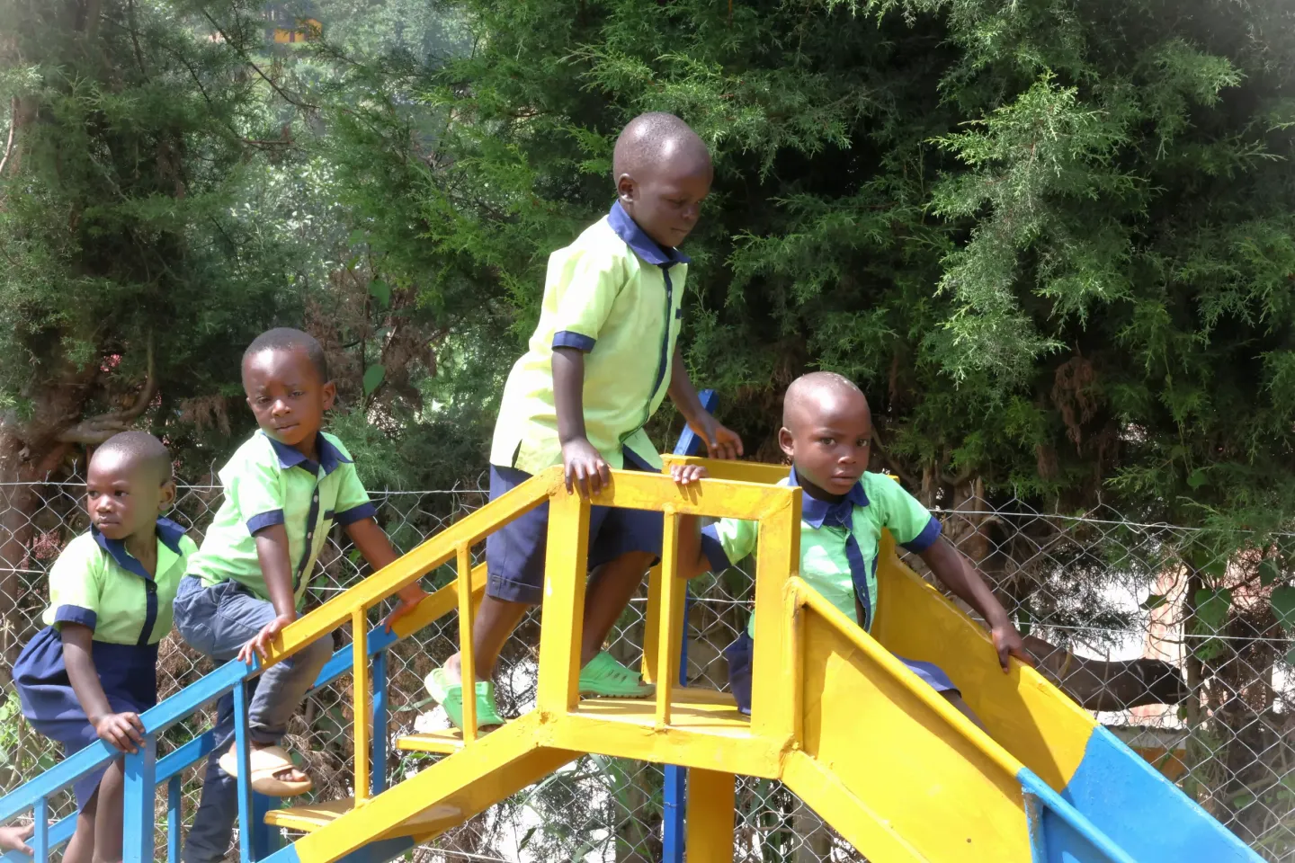 children in their playtime at school