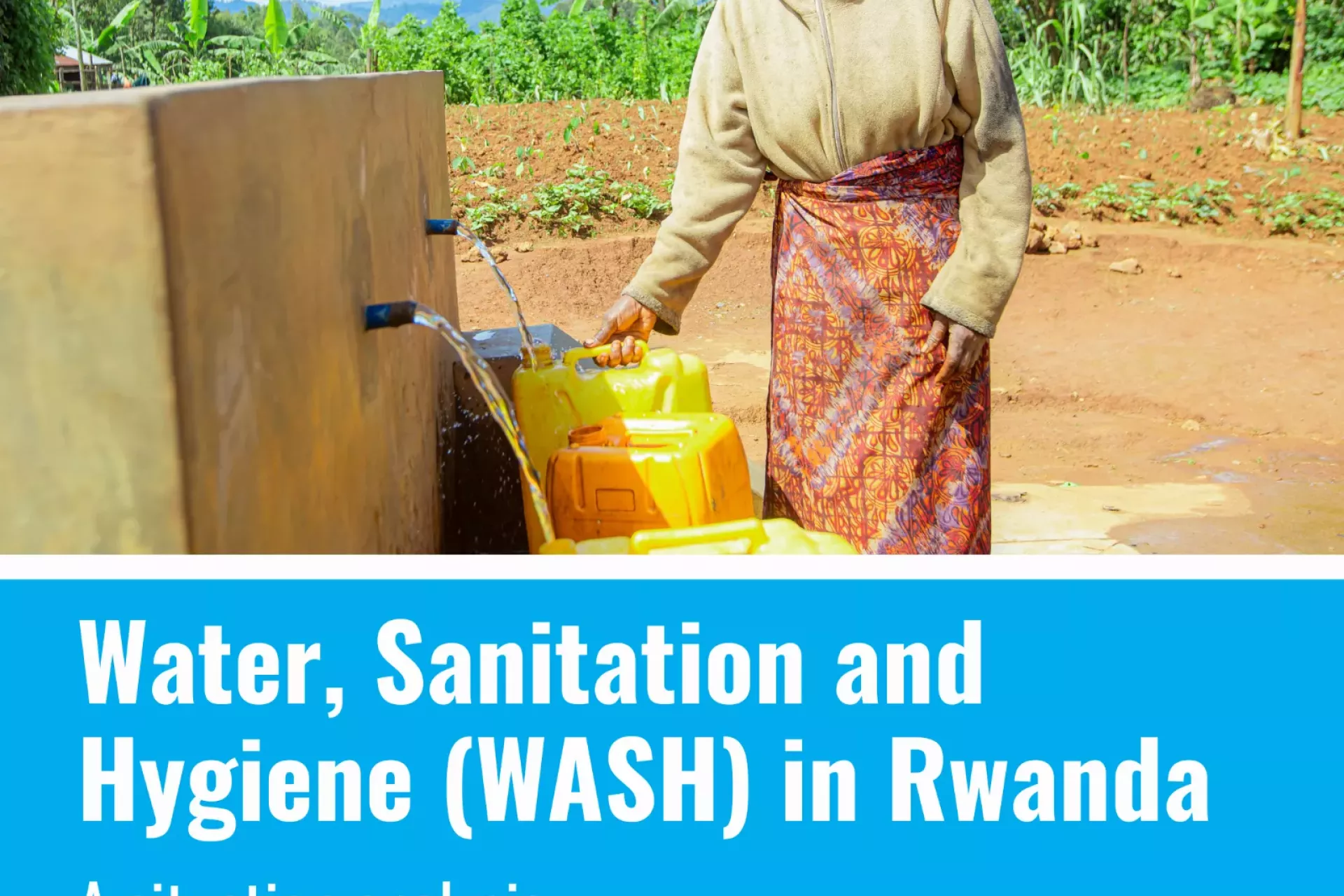 A woman fetching water