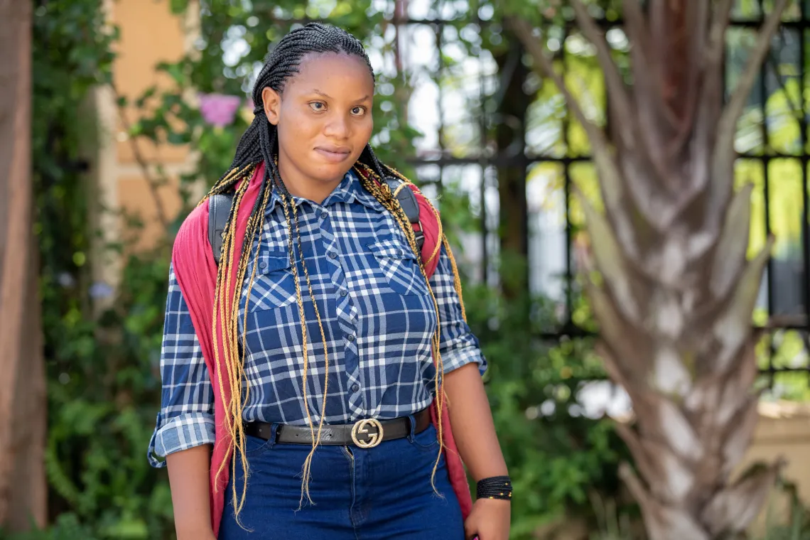 Sandrine Mutesi, 23, was born with a visual impairment, but did not let it restrict her from getting an education. She shares her story at the UNICEF Activate Talks event, advocating for an end to discrimination against people with disabilities