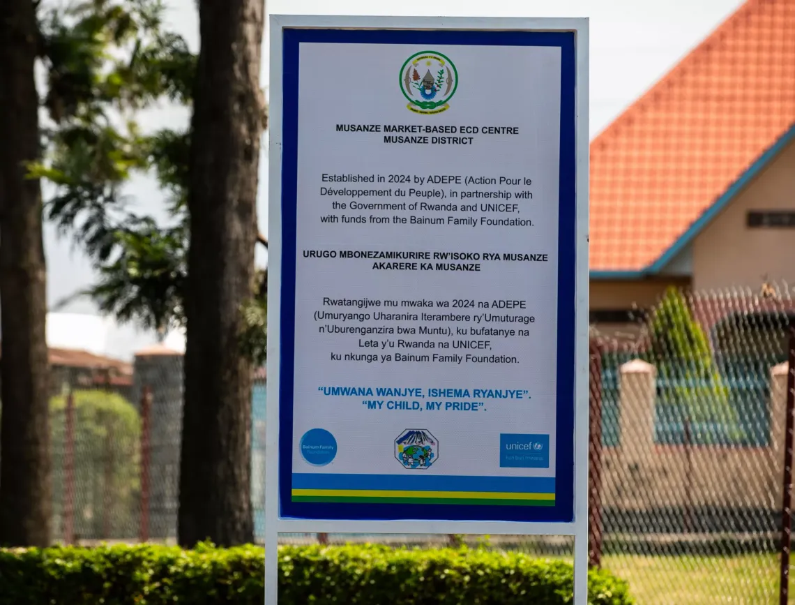 A signboard at the ECD Center