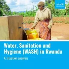 A woman fetching water