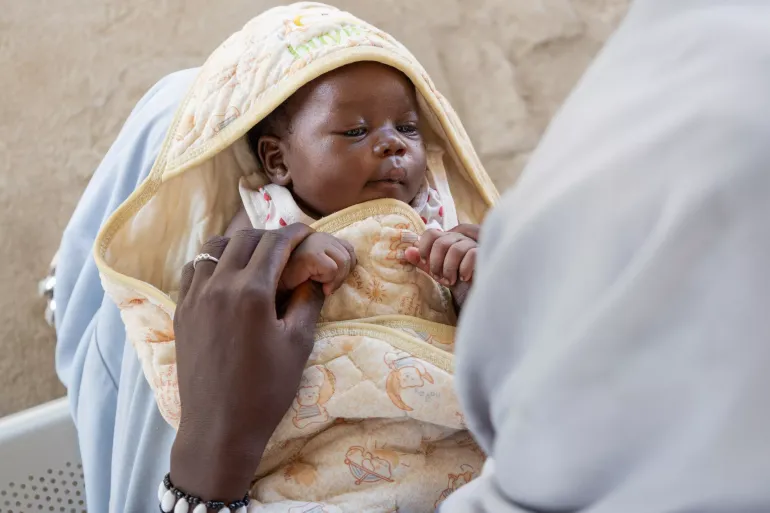 A malnourished child from Sudan