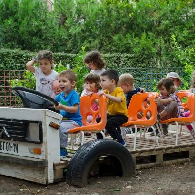 Children playing in kindergarten