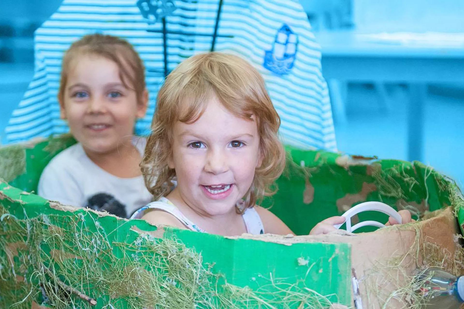 Girls playing in a kindergarten