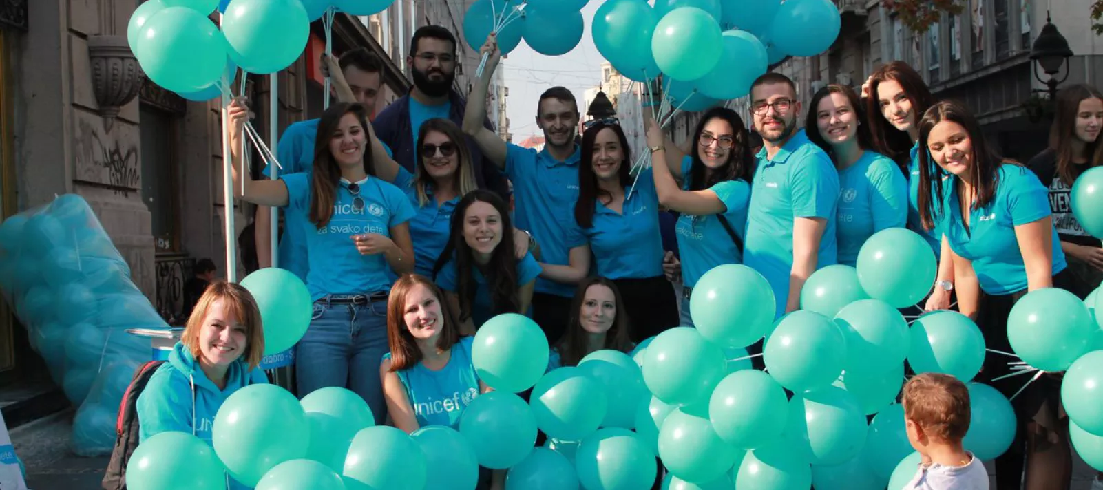 UNICEF regular donor recruters on the field