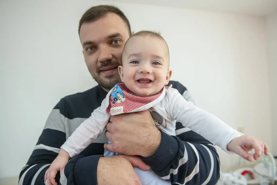 dad marko and baby kosta