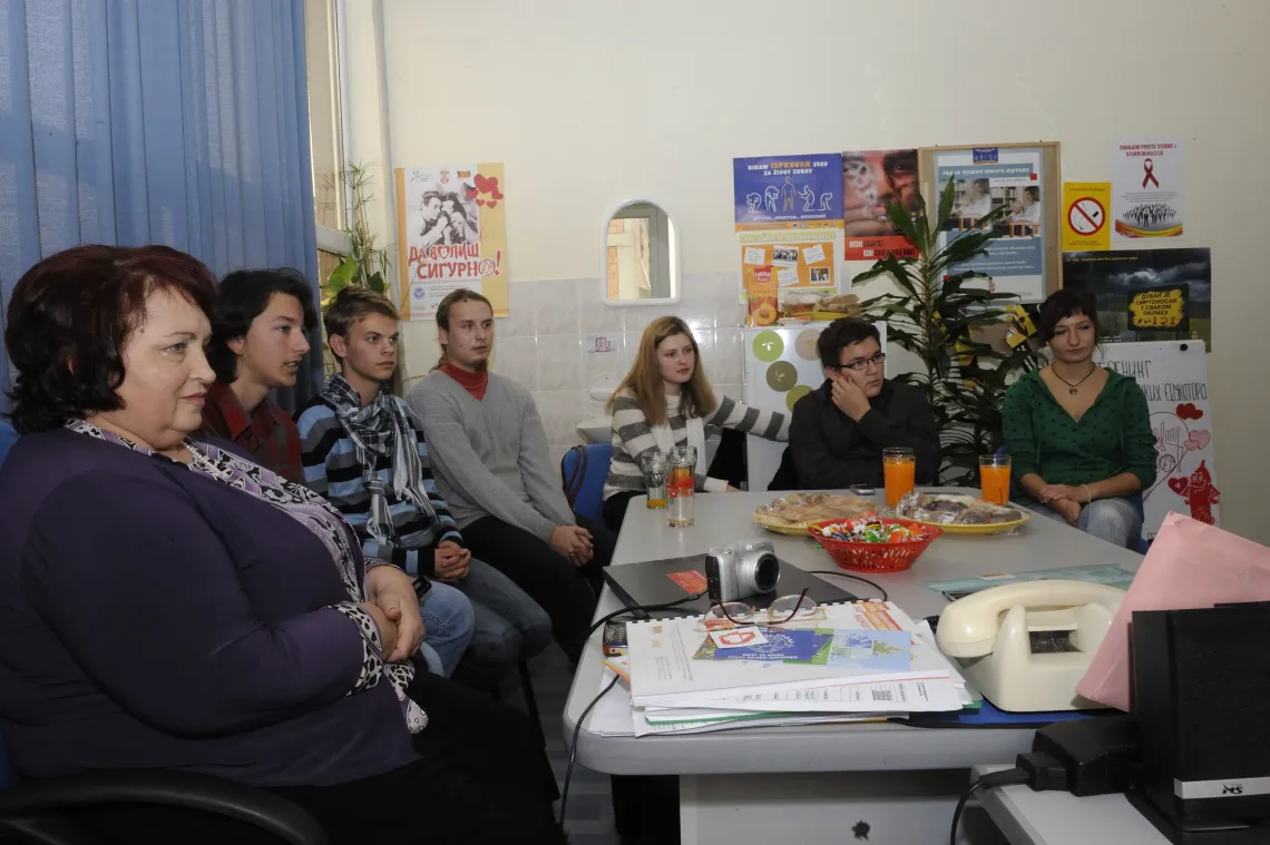 People at the centre