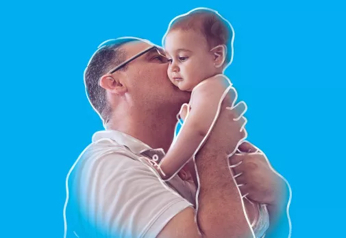 Father and baby
