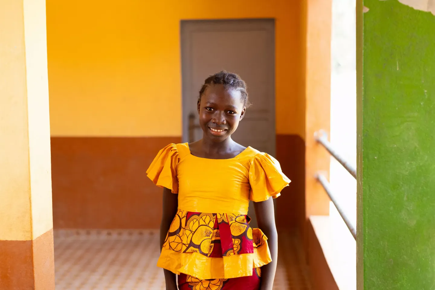 An adolescent girl in Sierra Leone