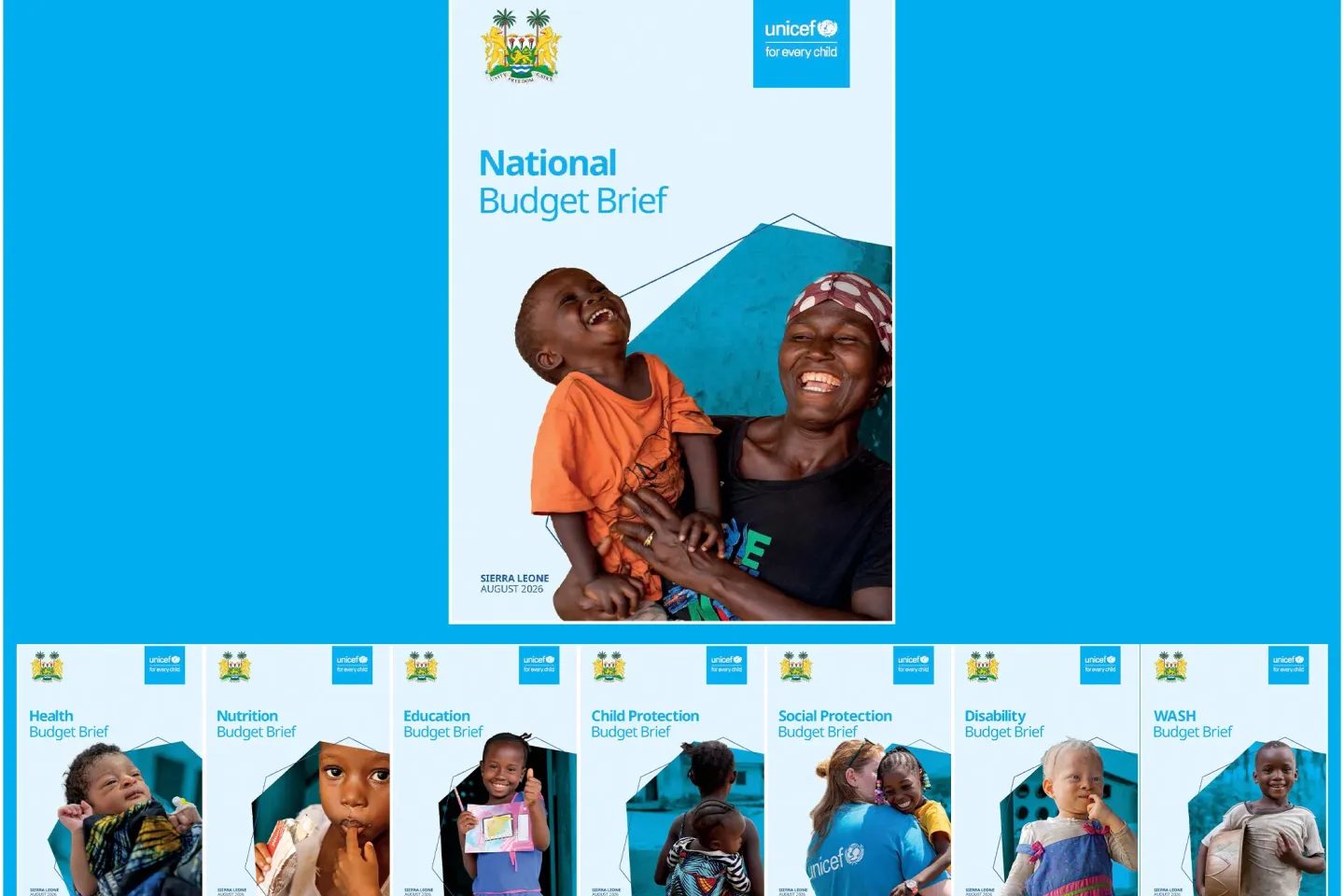 Cover Photo containing screenshots of the various budget briefs cover's and put into 1 photo