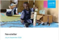 Cover page of UNICEF Sierra Leone Quarterly Newsletter July to September 2026