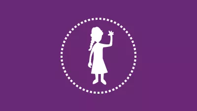 Graphic representing 5 year old girl