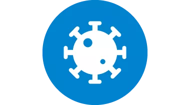 Icon representing COVID-19 virus