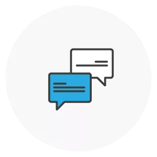 icon of chat boxes