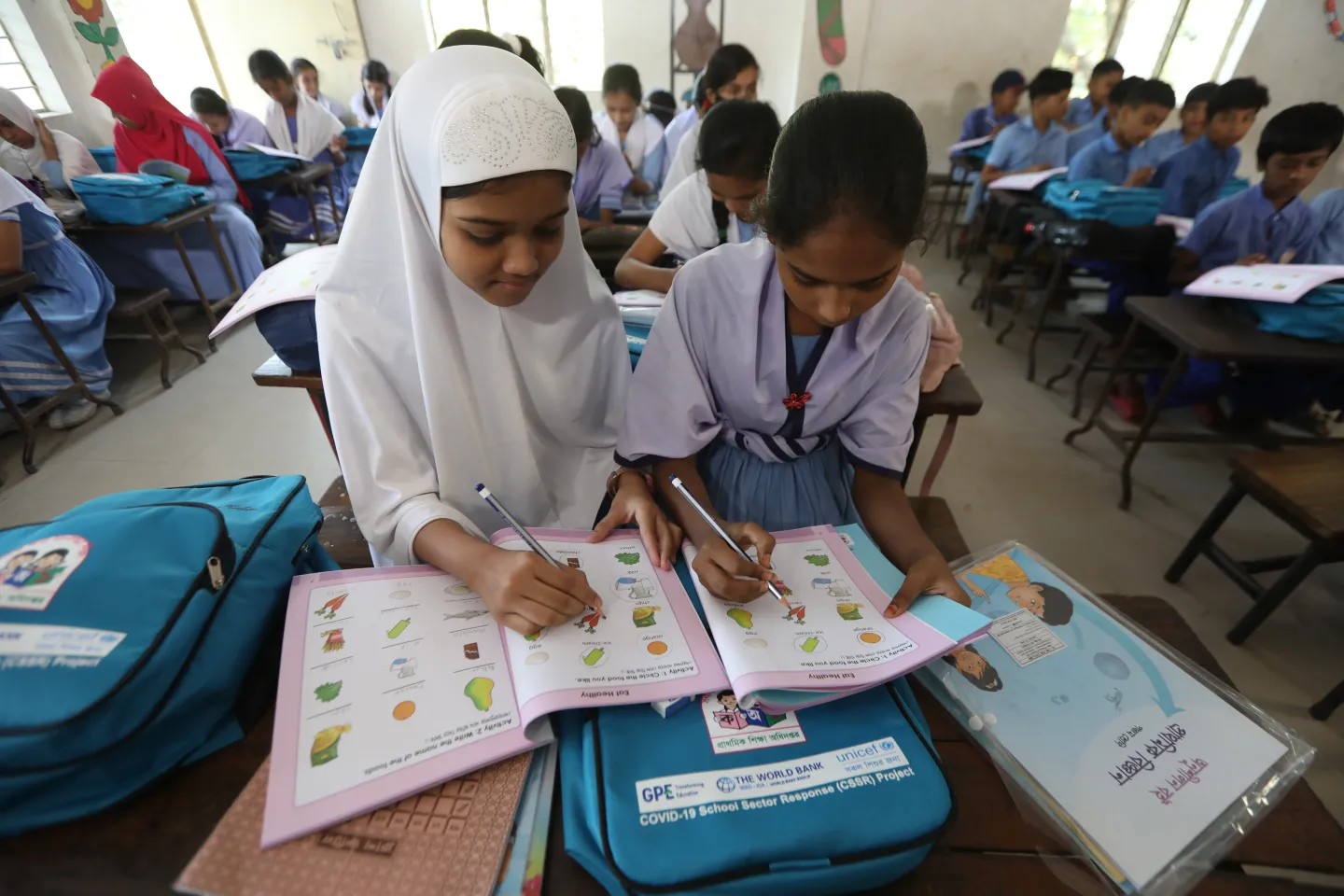 Children learning in Bangladesh